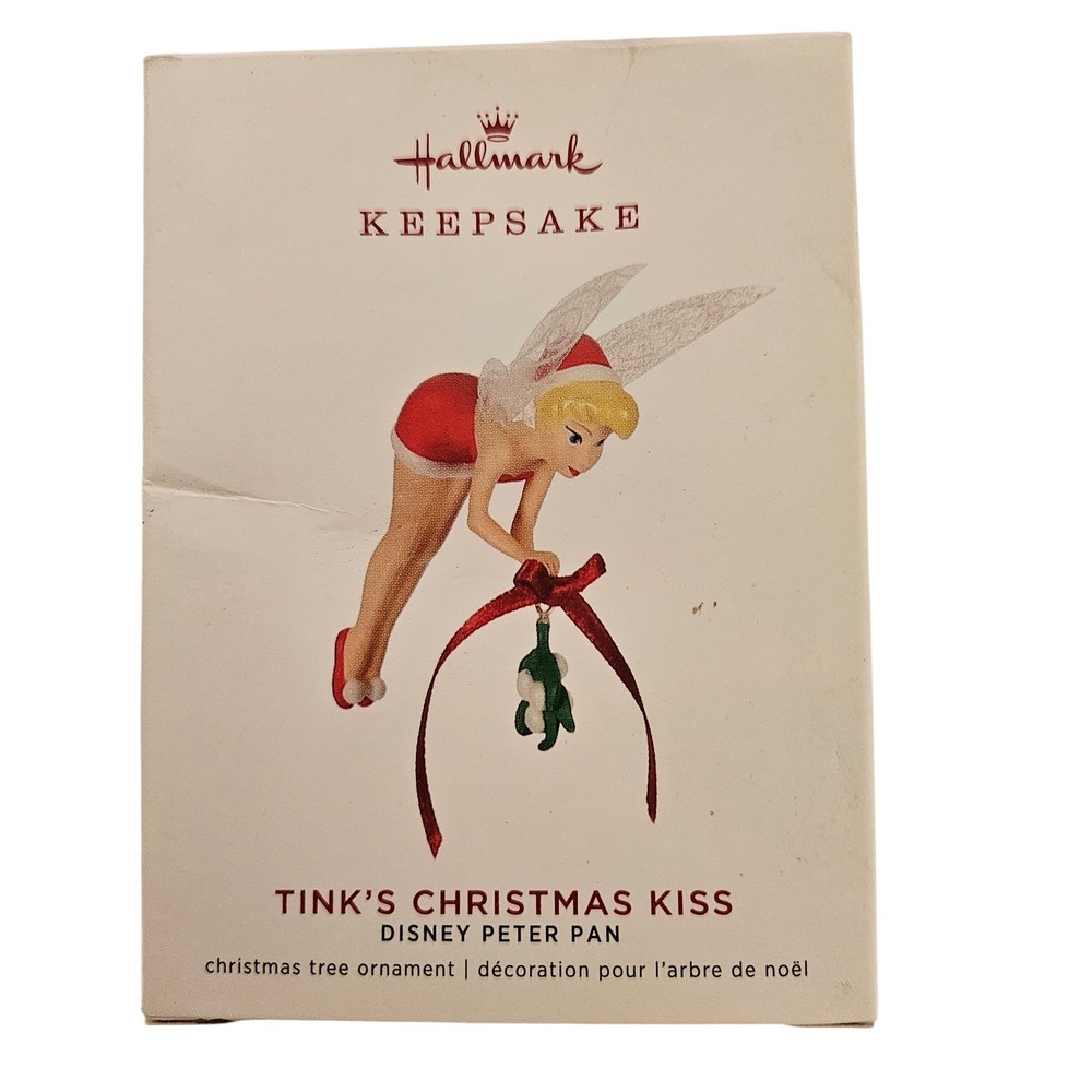 Hallmark Keepsake 2019 Disney Peter Pan Tinker Bell Tinks Christmas Kiss Ornamen